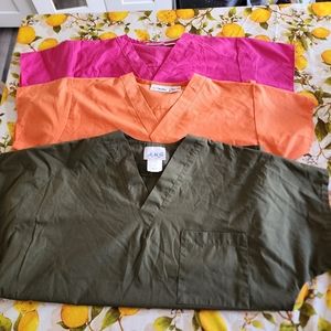 3 scrub top set